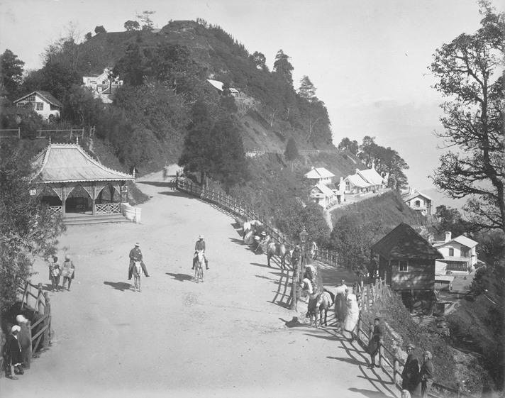 Darjeeling street 1880 Chowrasta