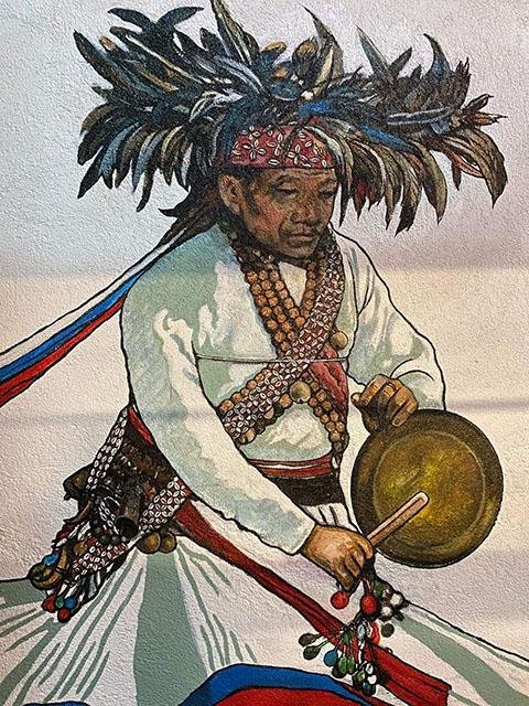 Yeba performing Tongsing rituals. Tumyehang Courtesy : author