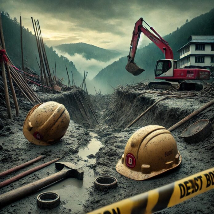 Tragic Mudslide at Gangtok Construction Site Claims Lives of Two Workers from West Bengal