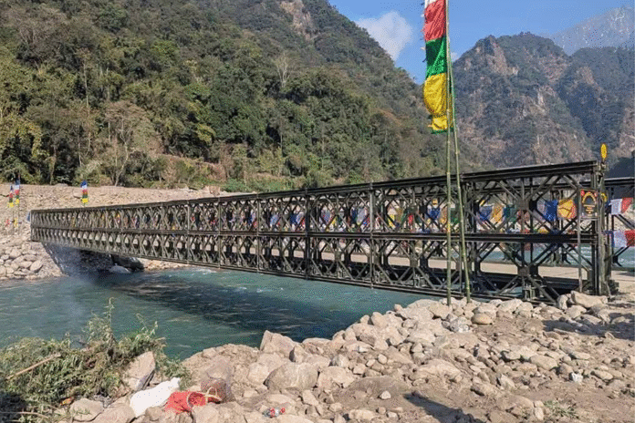 New_Bailey_Bridge_inaugurated_At_Sikkim_ Boosts_Connectivity_In_Upper_Dzongu